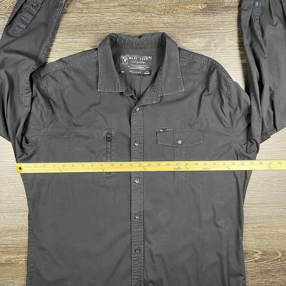 MARC ECKO MENS BLACK CASUAL BUTTON-DOWN SHIRT SIZE L CHEST 22" LENGTH 30" - Picture 8 of 12